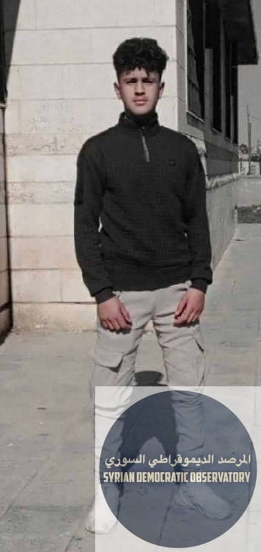 Hassan Saleh Al-Khuder, 13 years old, was kidnapped by the 's militants from his village in the countryside of yesterday, and his fate remains unknown until now.