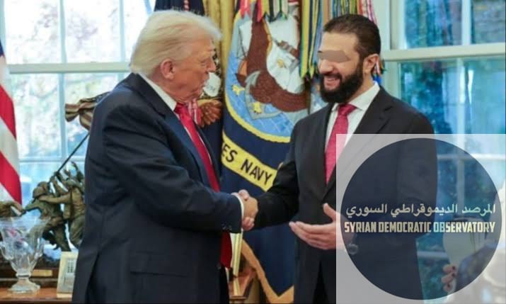 ماحدث اليوم في من استهداف لجنود أميركيين بعملية إرهابية من أحد القادة الأمنيين بنظام الجولاني الإرهابي هو نتيجة هذه المصافحة مع ، و أحد عواقب تعويم الإرهابيين الدوليين، انتظروا مدة أطول وسيبني لكم أرد