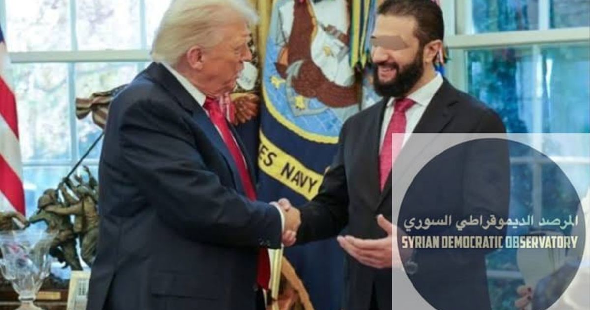 ماحدث اليوم في من استهداف لجنود أميركيين بعملية إرهابية من أحد القادة الأمنيين بنظام الجولاني الإرهابي هو نتيجة هذه المصافحة مع ، و أحد عواقب تعويم الإرهابيين الدوليين، انتظروا مدة أطول وسيبني لكم أرد