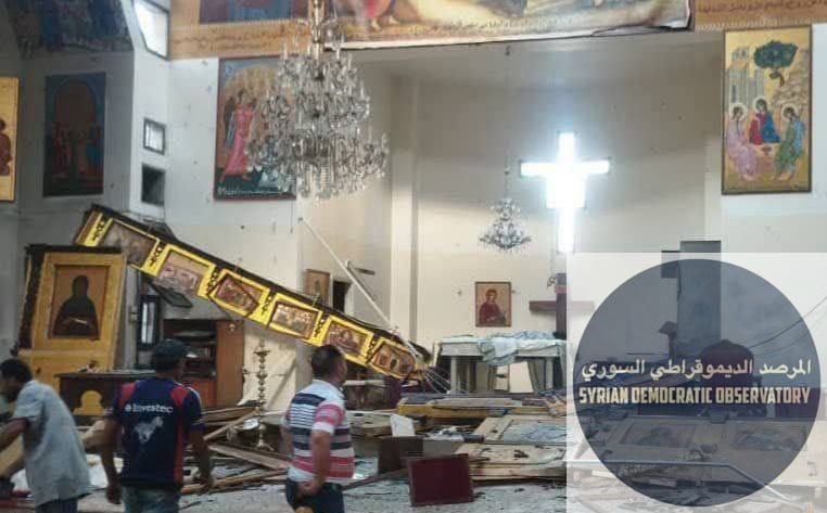 دمشق: مصادر تتحدث عن قيام الانتحاري بإطلاق الرصاص على مرتداي الكنيسة أثناء الصلاة قبل قيامه بتفجير نفسه