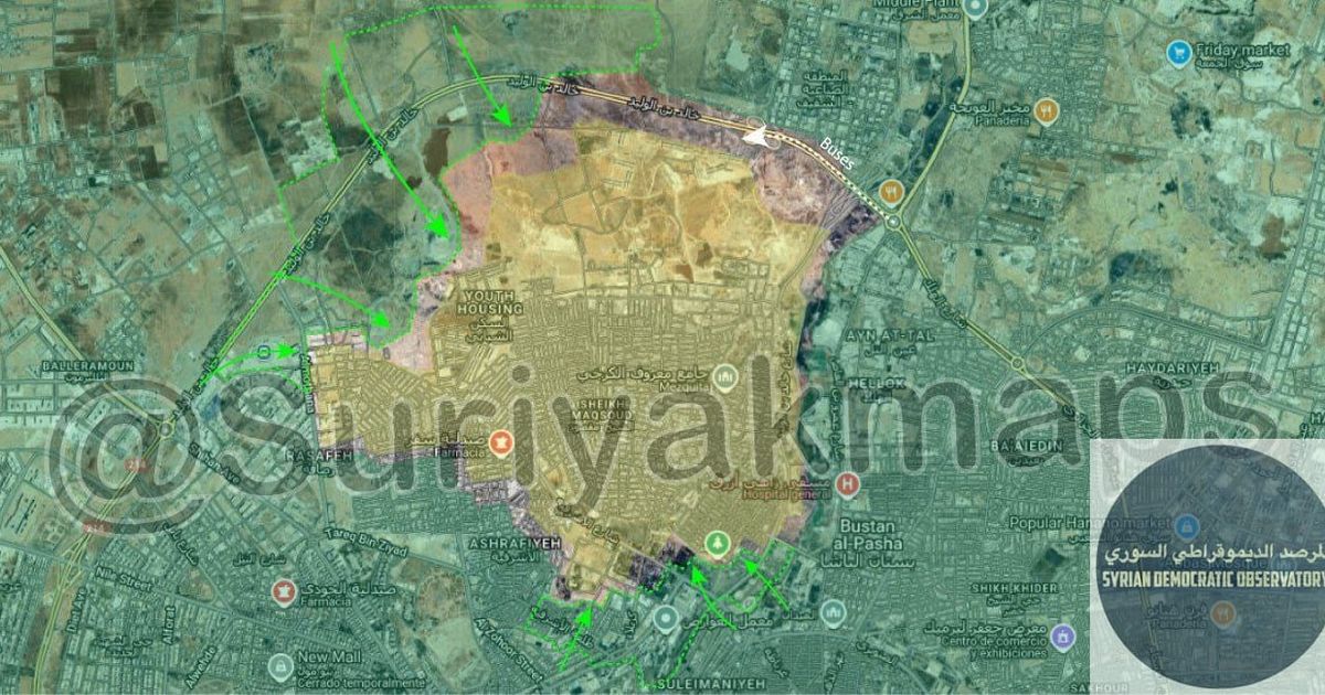 هذه هي خريطة السيطرة الحالية في حلب