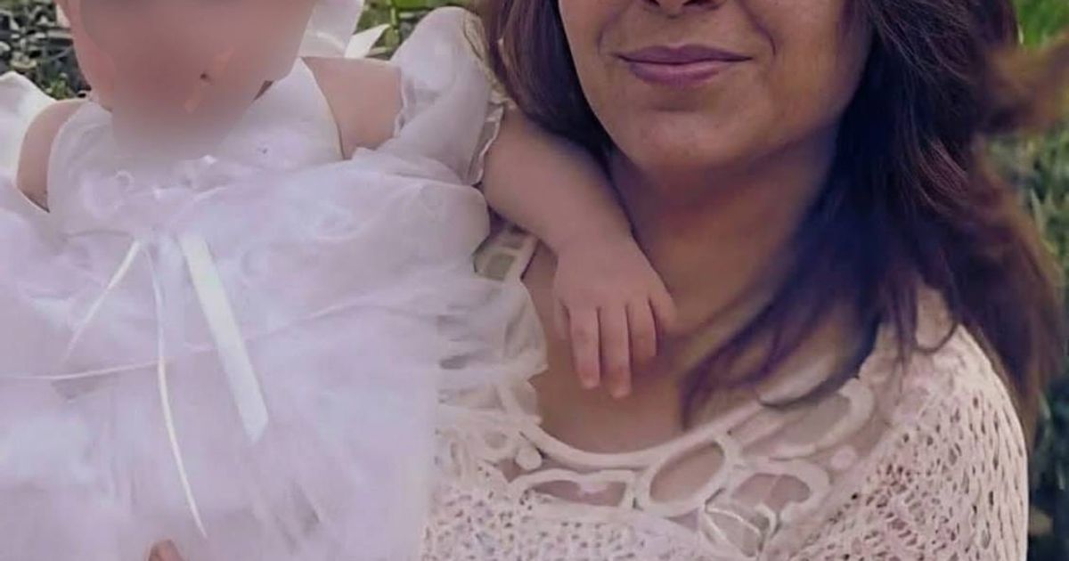 صورة الشهيدة إيمان مطانيوس جروس، 47 عاماً، والتي استشهدت مساء اليوم 23 شباط/فبراير، على يد مجموعة إرهابية مسلحة من ميلشيات الجولاني في حي عكرمة بمدينة .