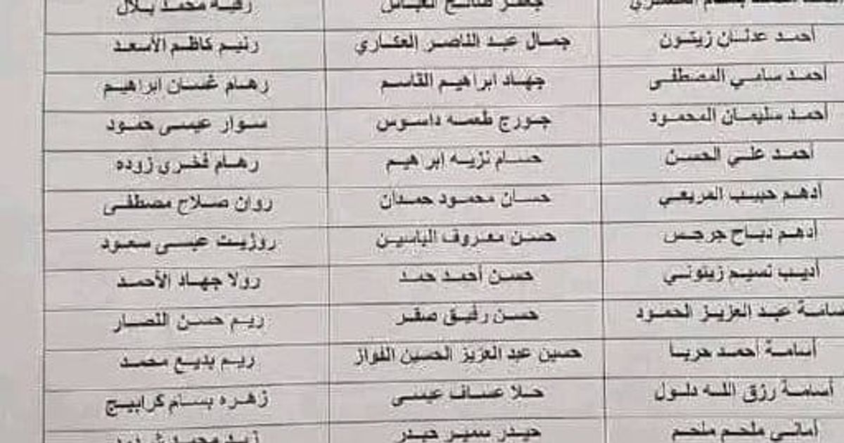 قرار شطب 75 محامي من نقابة حمص وغالبيتهم من العلويين والمسيحيين