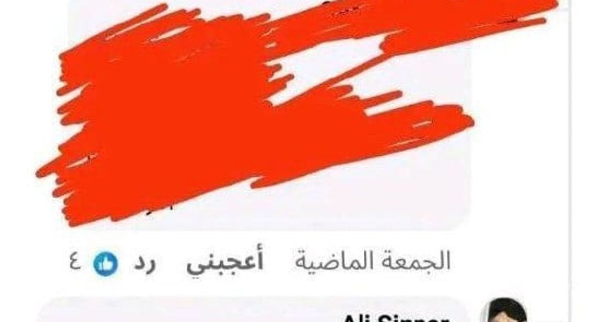 يتم تداول تعليق لشخص يدعى Ali sinner مع خبر انتزاع حجاب "عائشة درويش" يقوم بالتعليق على الخبر ذاته عند إحدى الصفحات ويقول لانريد منقبات في جبلة وأنا شاركت.