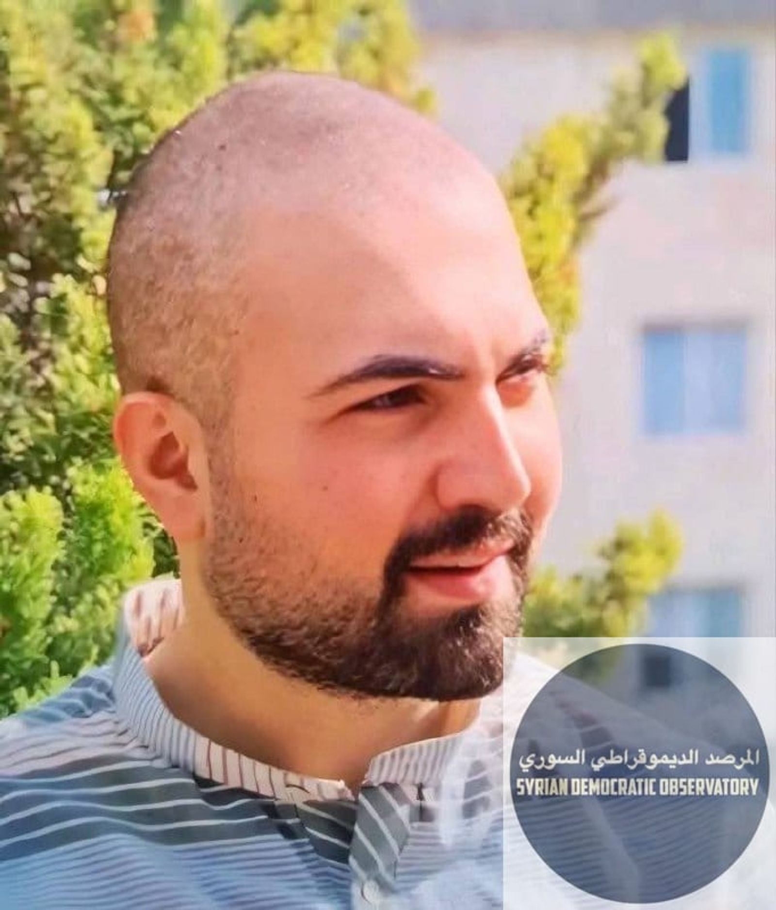 صورة الشاب الصيدلاني هادي هيثم عبود، والذي اختطف اليوم من قرية الصفصافة بريف طرطوس.