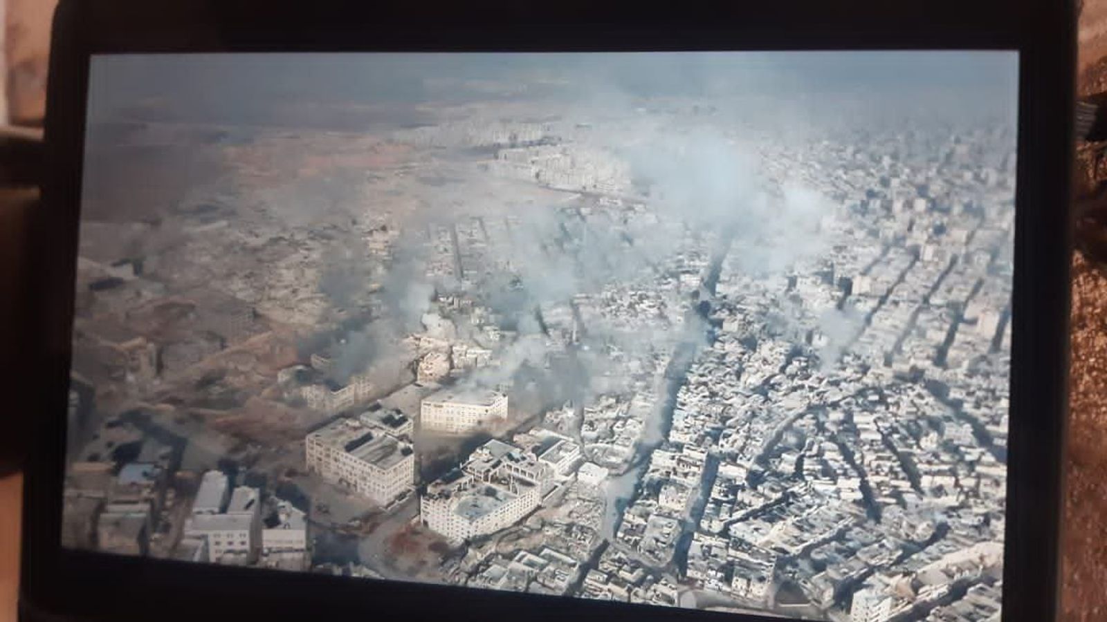 صورة من إعلام ميليشيات الجولاني تظهر إستخدام مسيرات لقصف حي الشيخ مقصود والأشرفية