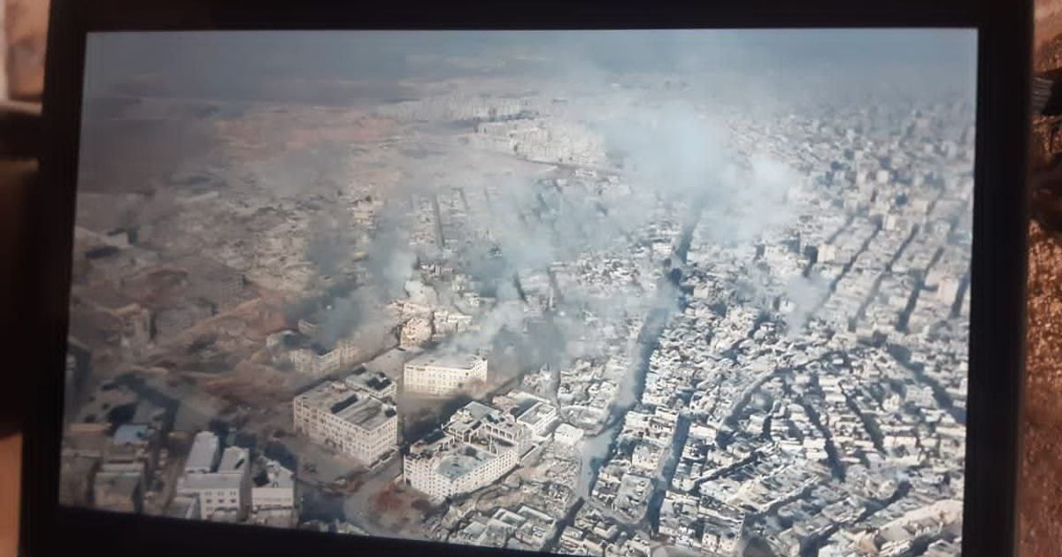 صورة من إعلام ميليشيات الجولاني تظهر إستخدام مسيرات لقصف حي الشيخ مقصود والأشرفية