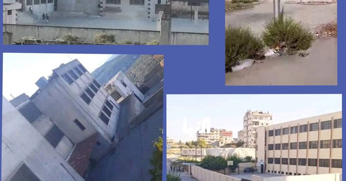 معظم مدارس الساحل في غرب سوريا خالية من الطلاب التزاماً بالاضراب احتجاجاً على القتل والخطف وتردي الأوضاع الأمنية