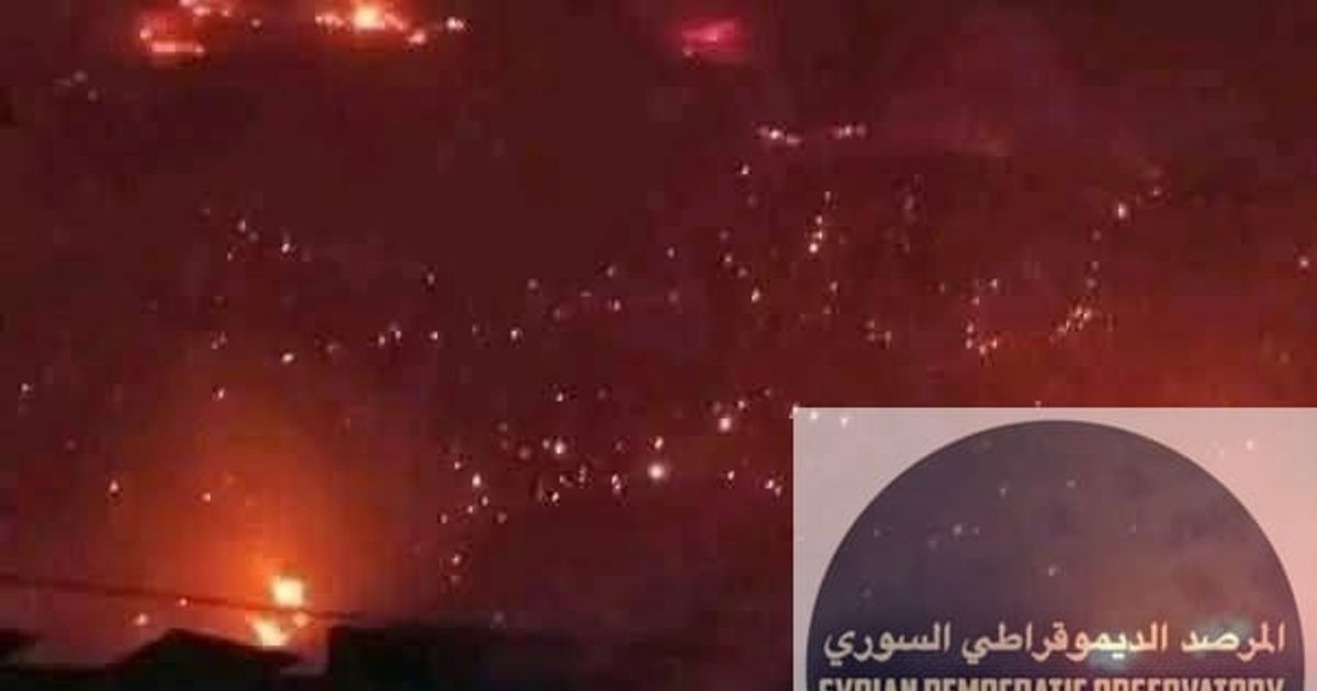 حرائق مستمرة حتى الآن على سفوح جبل سهل الغاب القريبة من قرى شطحة والحيدرية.