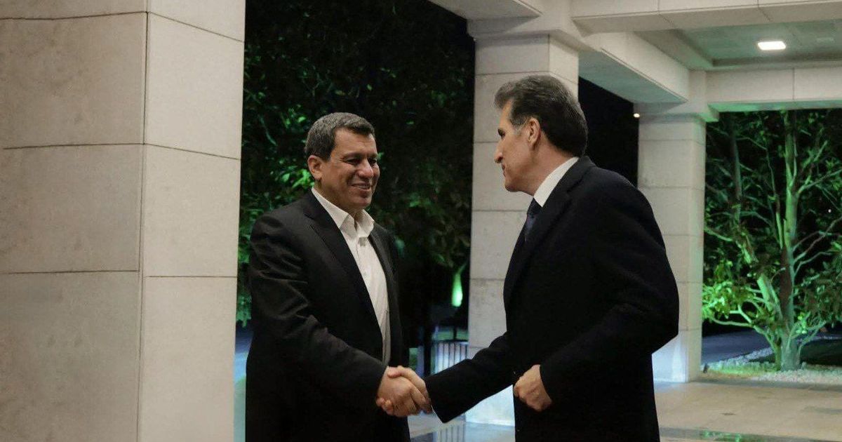 رئيس إقليم كردستان "نيجيرڤان" برزاني يستقبل الجنرال "مظلوم عبدي"