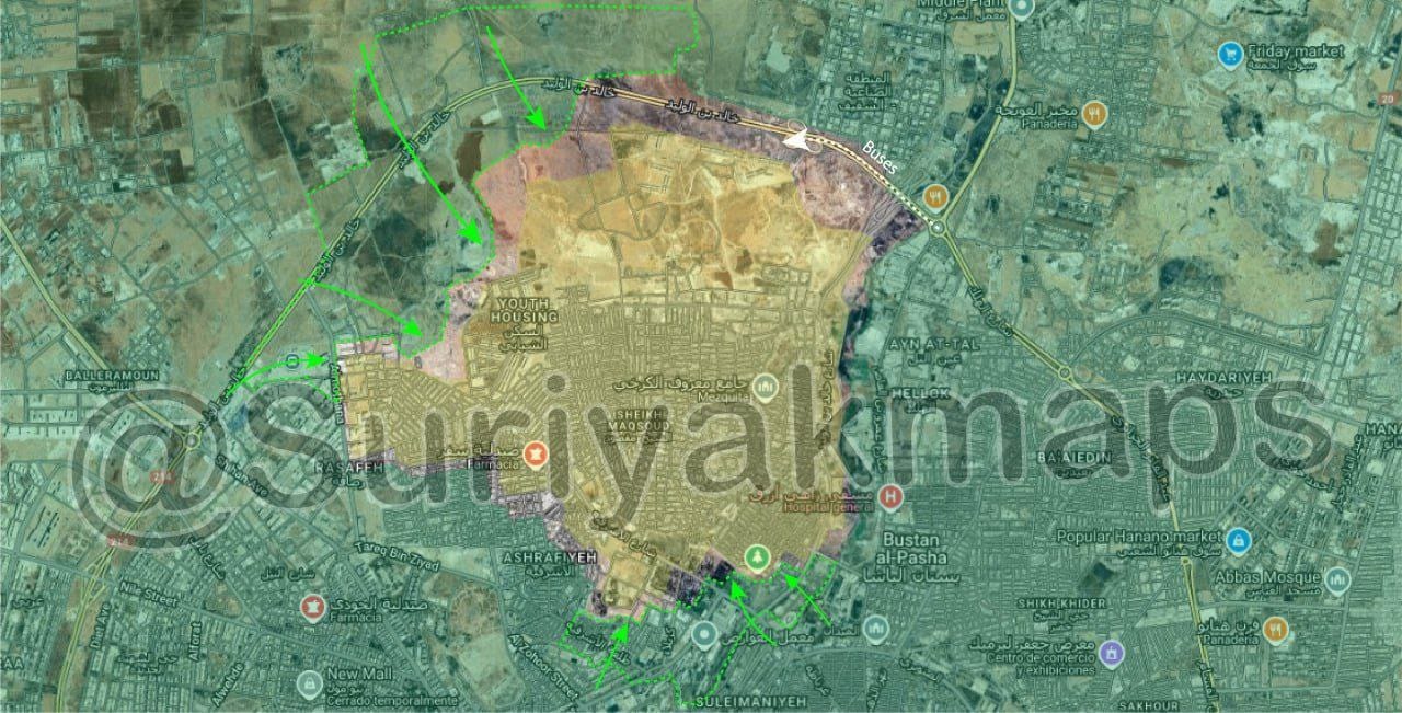 هذه هي خريطة السيطرة الحالية في حلب