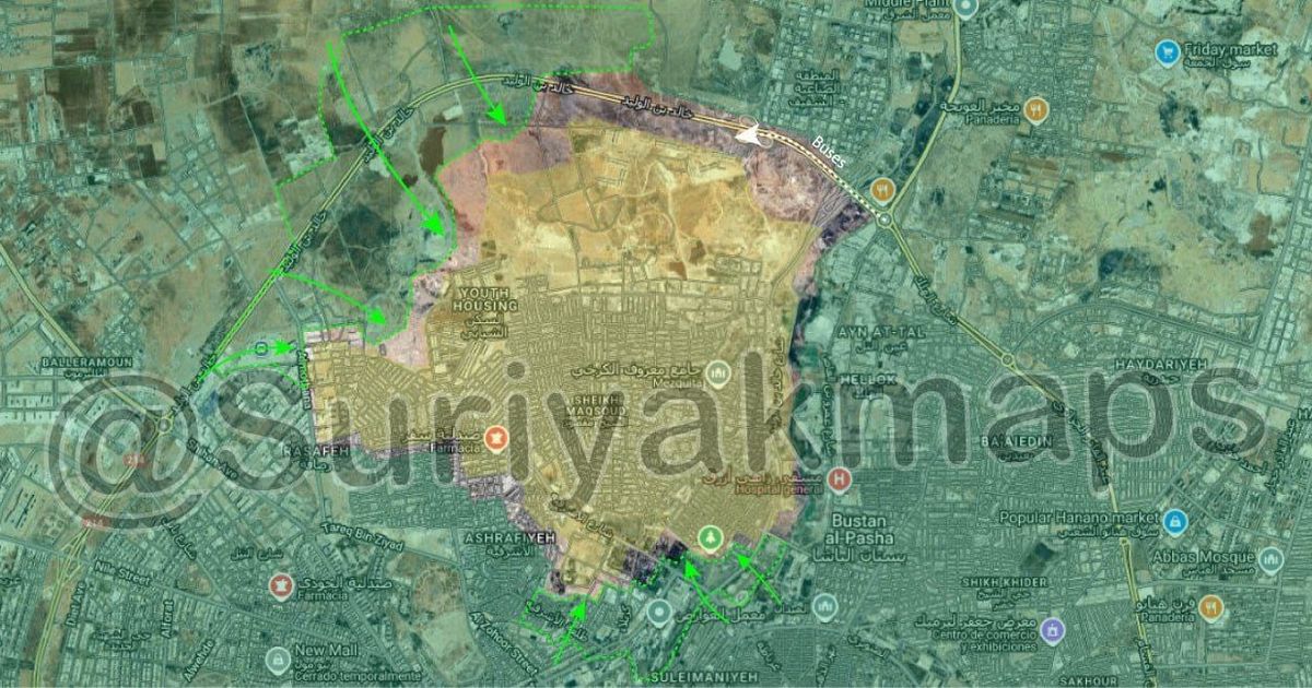 هذه هي خريطة السيطرة الحالية في حلب