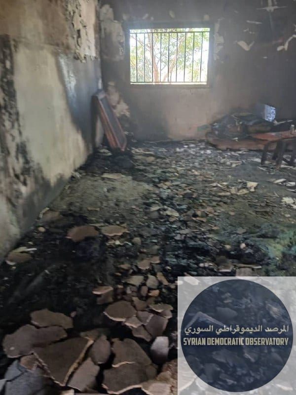 حرق مقام ديني للطائفة العلوية في ريف حمص