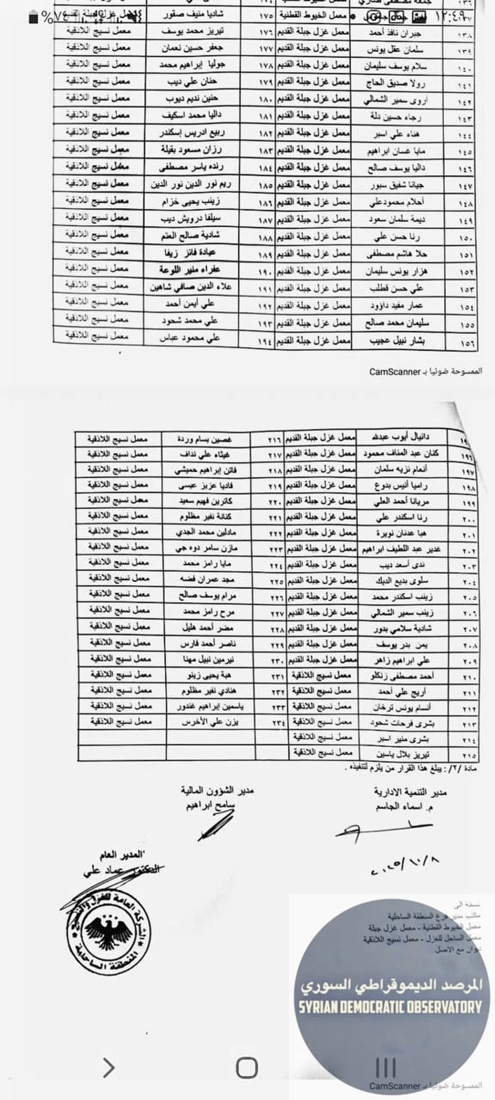نظام الفصل العنصري والطائفي في سوريا يطرد عمال علويين من وظائفهم في المنطقة الساحلية