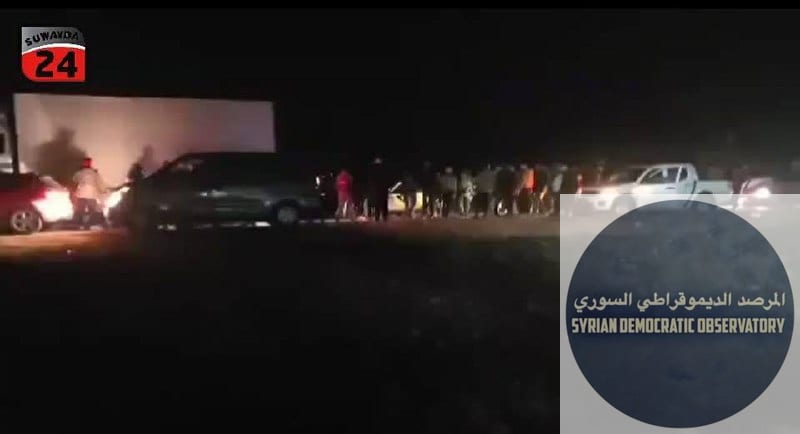 حاول رتل سيارات مدججة بالعناصر المسلحة من هيئة (المعروف ب ) بالتسلل ليلاً إلى مدينة موطن الطائفة في سورية، في انتهاك كبير للاتفاقيات غير المعلنة عن حماية لمناطقهم.