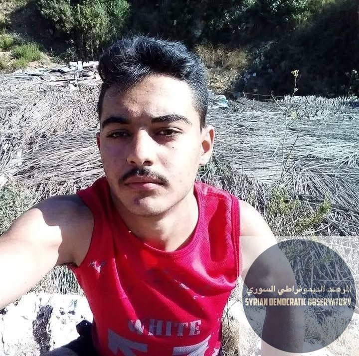 استشهاد الشاب "دانيال عمار السالم"، 19 عاماً ، بعد اختطافه من قبل عناصر نظام الجولاني الجهادي، يوم أمس 01 أبريل/ نيسان، أثناء توجهه من ناحية خربة التين باتجاه مدينة للبحث عن عمل.