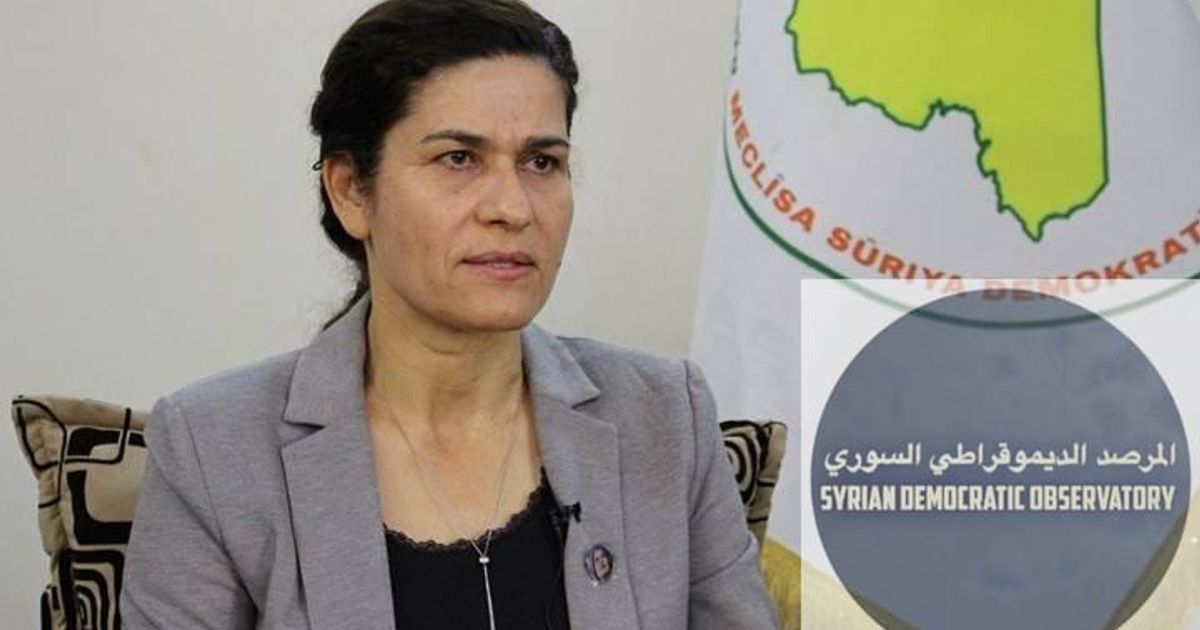 المرصد الديموقراطي السوري ينقل لكم بعض النقاط الرئيسية وملخص بسيط مماورد في المؤتمر الصحفي مع السيدة إلهام أحمد مسؤولة العلاقات الخارجية في الإدارة الذاتية: