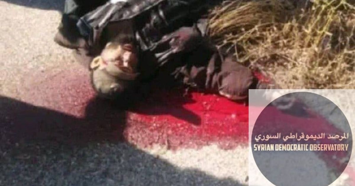 ريف جبلة: صورة جثمان الشهيد الثاني الذي قتل صباح اليوم من الأمن العام الجهادي
