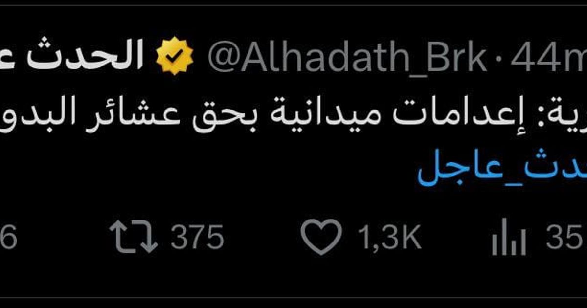 تحريض ضد الدروز لا يتوقف، القنوات السعودية والتي لم ترى مقاطع مجازر التي استهدفت الدروز منذ الصباح، فجأة بدأت بنقل أخبار عن اعدامات ميدانية بحق عشائر البدو للتحريض على الدروز وخلق المظلومية السنية من