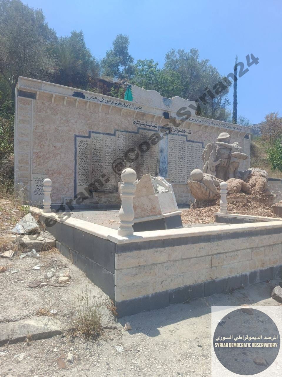 بيت ياشوط | اعتداء على نصب التذكاري لشهداء بيت ياشوط