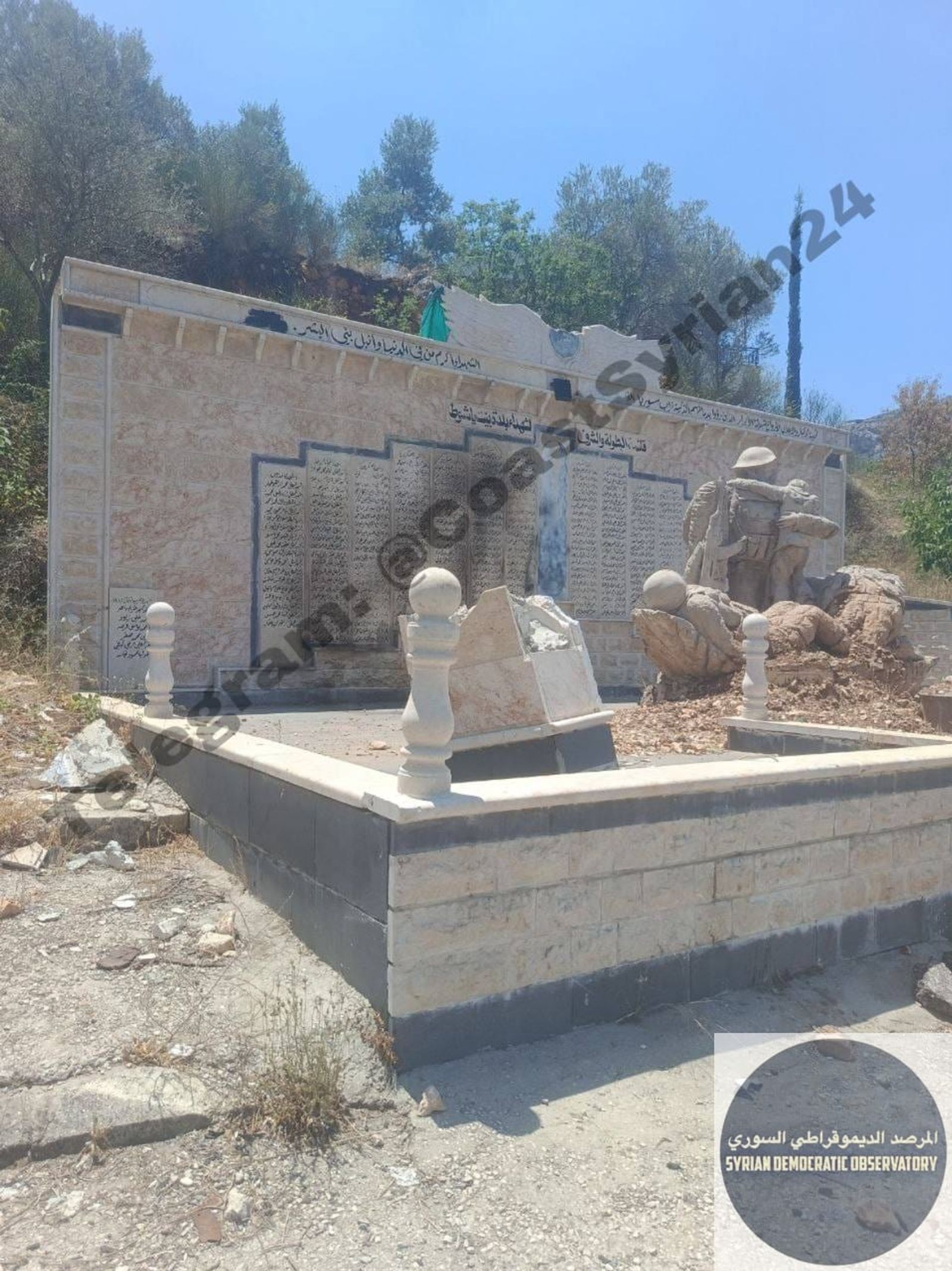 بيت ياشوط | اعتداء على نصب التذكاري لشهداء بيت ياشوط