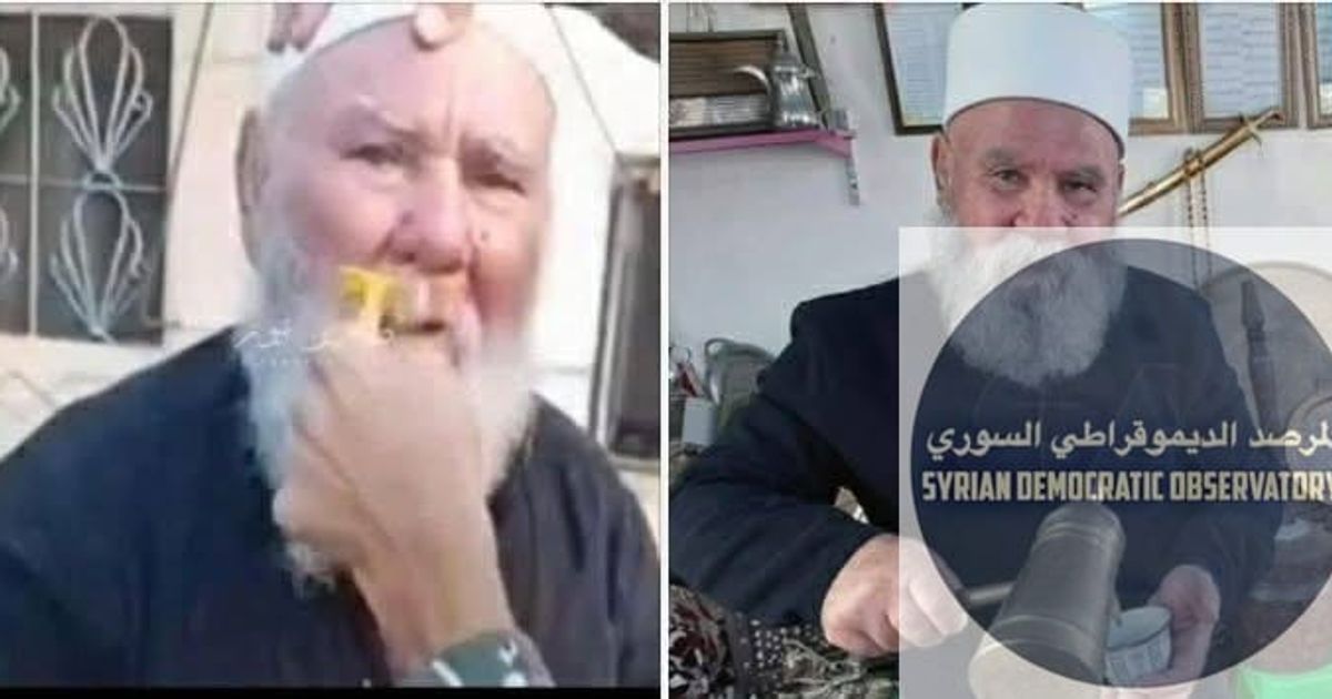 مصادر مقربة من الشيخ المُسن مرهج شاهين الذي يناهز عمره 80 عاماً، أعلنت عن استشهاده، بعد ظهوره في مشهد فيديو سجله عناصر من القوات حكومة الجولاني يعملون على إهانته، في بلدة الثعلة بريف السويداء الغربي،