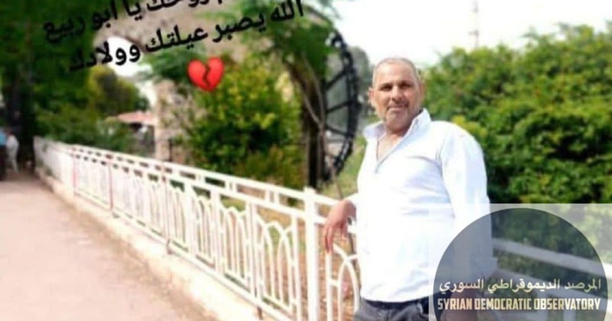 مقتل السيد "أيمن فتحات سليمان" في قرية في ريف حماة على يد أفراد مدنيين مسلحين من أهالي القرى المجاورة.