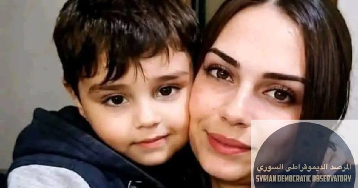 فقدان الإتصال مع سيدة علوية وطفلها، ويخشى من اختطافها