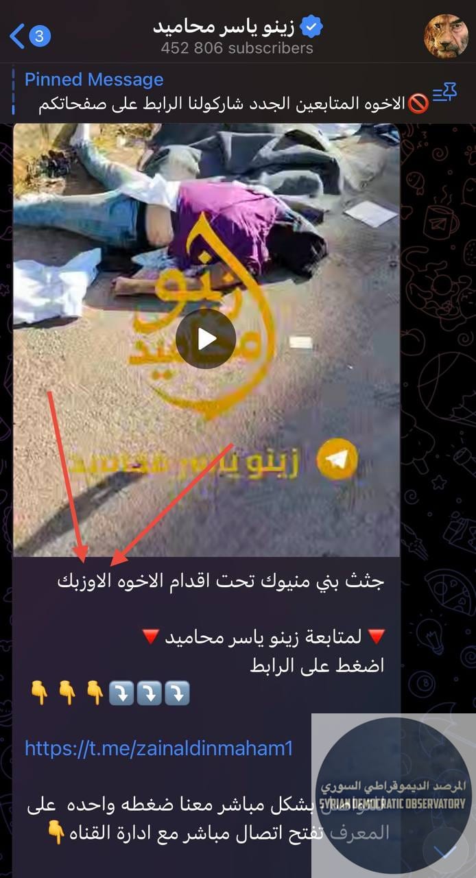 مجزرة جديدة يرتكبها إرهابيين أجانب من الأوزبك بحق مدنيين عزل من الدروز
