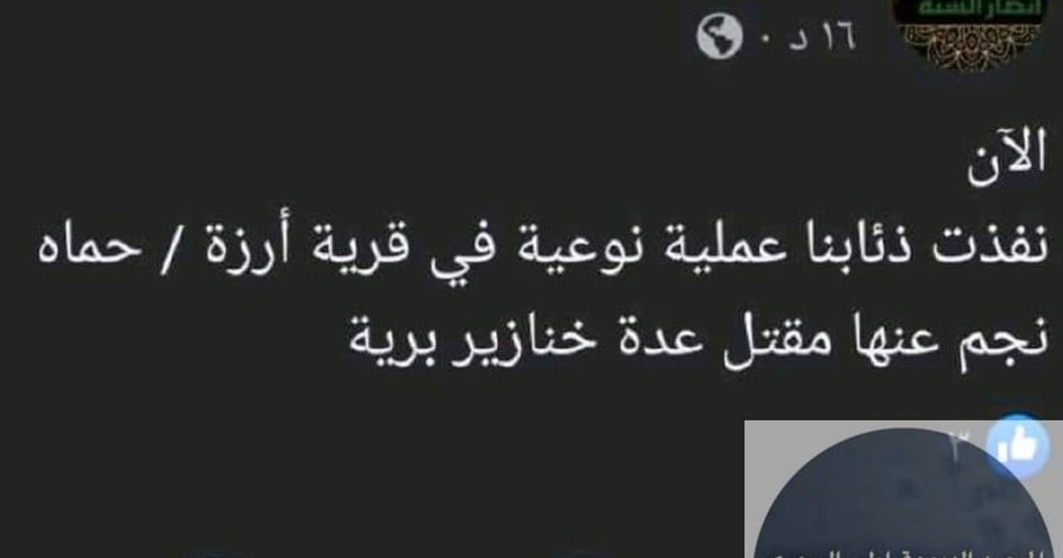 The A.K.A. 's militia , with the complicity of the General Security, committed a massacre that claimed the lives of 10 individuals from the Alawite sect in the village of Arza, located in the northern
