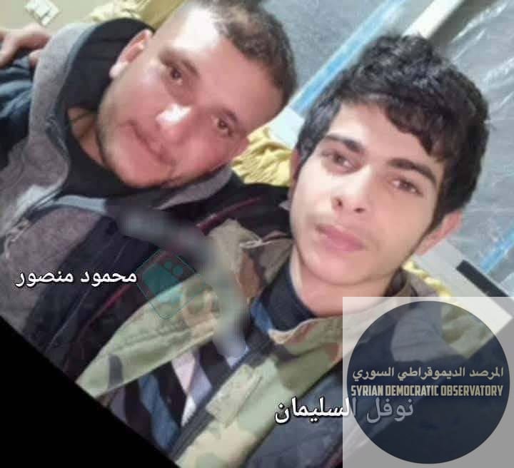 عناصر من ميليشيا تختطف الشاب "محمود منصور"، 28 عاماً، و المراهق "نوفل صالح السليمان"، 16 عاماً، بتاريخ 16/02/2025 على أحد حواجزهم في قرية بريف الشرقي، وحتى اليوم بعد مرور أكثر من اسبوعين لامعلومات عن 